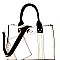 Stylish Turn-Lock Studded 3 in 1 Tote Bag 60345B-MH