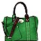 Stylish Turn-Lock Studded 3 in 1 Tote Bag 60345B-MH