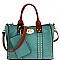 Studded 3 in 1 Turn-Lock Tote Bag