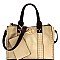 Studded 3 in 1 Turn-Lock Tote Bag