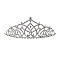 ELEGANT MED RHINESTONE TIARA SL60620