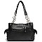 Westen Stoned Buckle Handbag KNL-8469