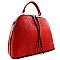 MULTI COMPARTMENT ROUND SHAPE CROC PRINT Bag