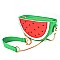 Novelty Cute Watermelon Shaped Shoulder Clutch
