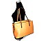 Quality Accented Triple Compartment Saffiano Bag