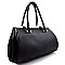 Boutique Clutch-lock Double Compartment Satchel