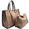 Quality Tassel and Stud Accent 2 in 1 Tote