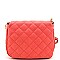 Quilted Style Button Framed Chic Messenger Bag