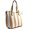 Stylish Stripe Pattern Pastel Style Tote