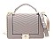 STYLISH CHEVRON DESIGN STITCH HANDLE CROSSBODY BAG