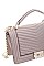 STYLISH CHEVRON DESIGN STITCH HANDLE CROSSBODY BAG