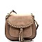 62550-LP Whipstitched Grommet Accent Flap Top Cross Body