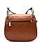 62550-LP Whipstitched Grommet Accent Flap Top Cross Body