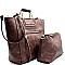 62597-LP  Two-Tone Handle Accent 2 in 1 Satchel