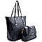 Hardware Accent 2 in 1 Tote with Cross Body