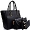 62633-LP Classy 4 in 1 Hardware Accent Satchel SET