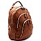 62643-LP Multi Zipper Compartment Backpack