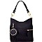 62757C-LP Hardware Accent Hobo with Tassel Coin Purse