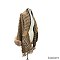 Winter Warm Monogram Quality Shawl Cape With Fur