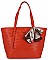 David Jones Paris Woven Scarfed Tote Bag