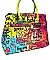 MULTI COLOR GRAFFITI TOTE BAG