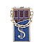FASHIONABLE SPARKLING RHINESTONE MONEY SIGN CROSSBODY BAG