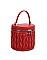 David Jones Paris Chevron Quilted BUCKET Satchel Handbag