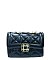 Quilted Emblemed Cross Body Shoulder Bag