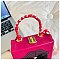 3D Lady Face Box Shaped Handbag With Scarf