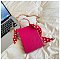 3D Lady Face Box Shaped Handbag With Scarf