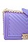 CLASSIC MODERN V LINES LOOK JELLY SMOOTH CROSSBODY BAG