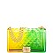 2TONE JELLY SEMI TRANSPARENT CROSSBODY BAG