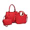 3 IN 1 STYLISH SATCHEL TOTE CLUTCH SET