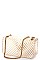 TENDER JELLY CHEVRON PATTERN CROSSBODY BAG