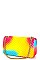 JELLY CHEVRON PATTERN CROSSBODY BAG