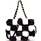 Faux-Fur 2-Way Chain Shoulder Bag  MH-7070D