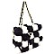 Faux-Fur 2-Way Chain Shoulder Bag  MH-7070D