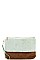 Triple 7 Street Level TWO COLOR SOFT PLUSH CLUTCH WITH HAND STRA