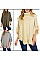 Pack of (6 Pieces) Assorted Color Fashionable Fringe Knitted Turtleneck Poncho FM-WSF192