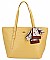 David Jones Paris Woven Scarfed Tote Bag