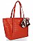 David Jones Paris Woven Scarfed Tote Bag