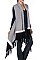 Pack of (6 Pieces) Assorted Color Stylish Fringe Cardigan FM-W102
