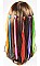 PACK OF 12 (6 PIECES EACH) ADORABLE ASSORTED COLOR HAIR EXTENSION