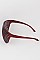 Pack of 12  Oversize Honeycomb Shield Sunglasses