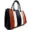 Color Block Classic Quality Satchel Bag