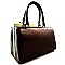 Structured Patent 2 Way Boston Satchel-New Order