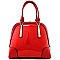 Boutique High Quality Accent Patent Dome Satchel
