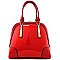 Boutique High Quality Accent Patent Dome Satchel