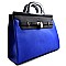 Professional Large Boxy Shape Saffiano Satchel