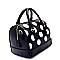 80979P-LP Polka Dot Print Small Boston Satchel